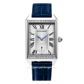 REGAN HARNEY VOGUE RH003-01 Blue Dial White Leather Strap